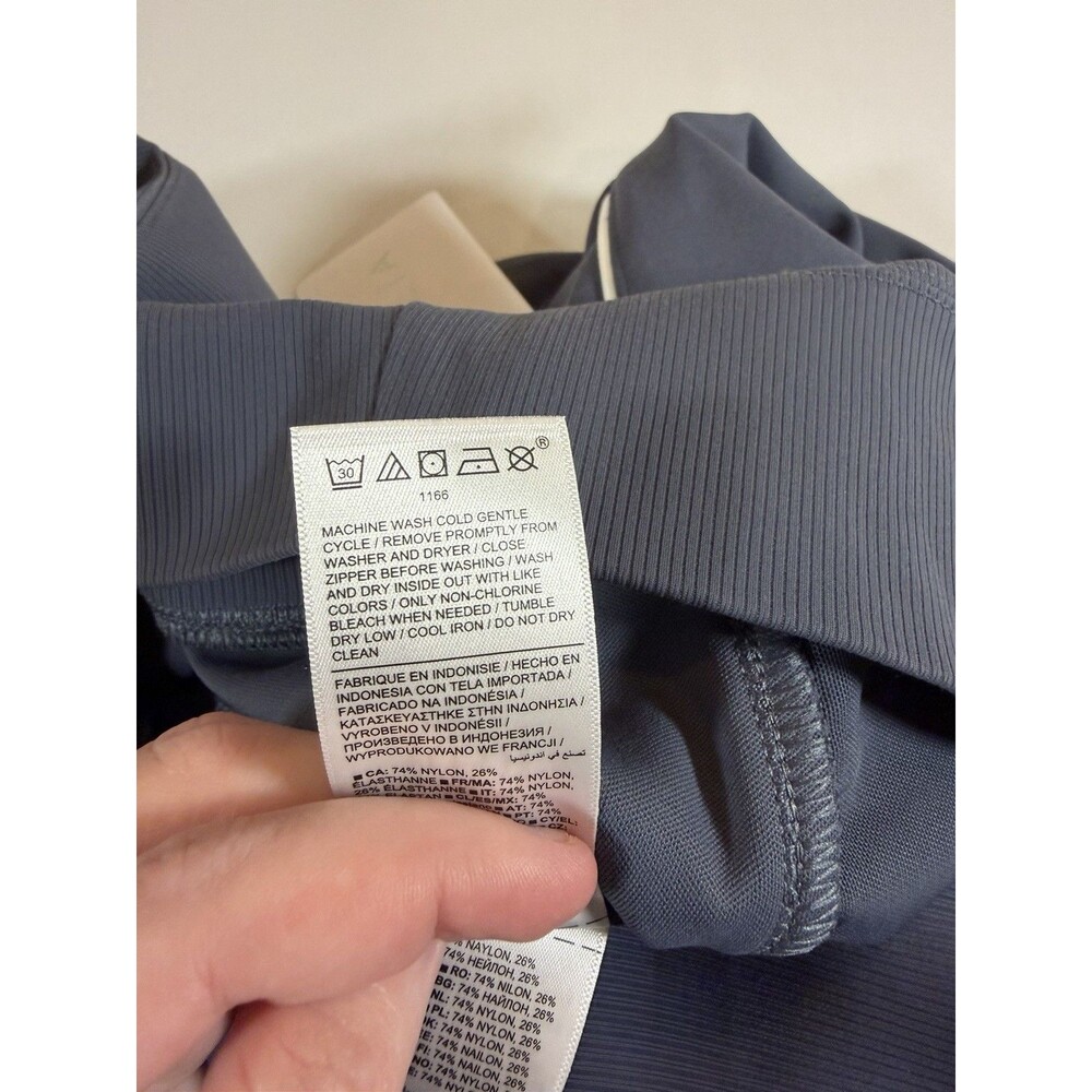 Athleta Venice Track Stripe Wide Leg Pants 3X Blue NWT SculptTek Cropped Plus - Picture 12 of 16